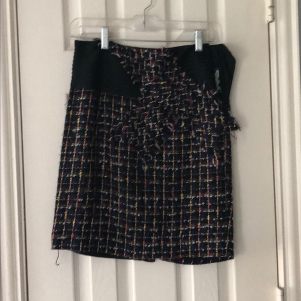 Purple/pink plaid skirt